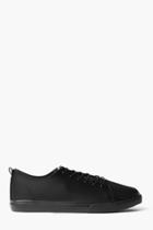 Boohoo Lace Up Trainers With Toggle Fastening Black