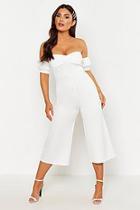 Boohoo Sweetheart Off The Shoulder Jumpsuit