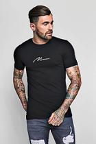 Boohoo Man Signature Embroidered Muscle Fit T-shirt