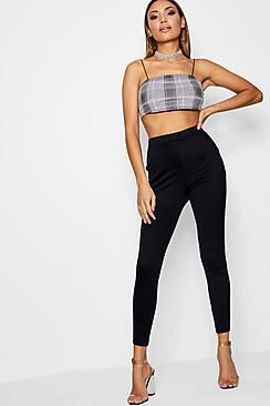 Boohoo Scuba Stretch Skinny Trousers