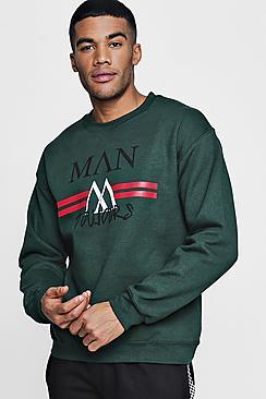 Boohoo Man Toujours Stripe Sweater