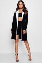 Boohoo Isabelle Contrast Lapel Kimono