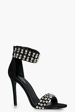 Boohoo Emily 2 Part Studded Heel