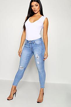 Boohoo Distressed Skinny Jean