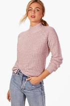 Boohoo Nichole Turtle Neck Fisherman Jumper