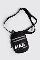 Boohoo Reflective Zip Printed Mini Crossbody