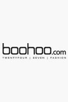 Boohoo Violet Metallic Two Part Cylinder Clear Heels Rose Gold