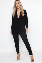 Boohoo Plus Blazer & Trouser Suit Co-ord