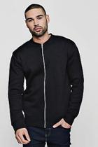 Boohoo Man Signature Embroidered Jersey Bomber