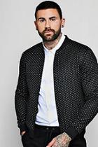 Boohoo Quilted Bomber Jacket With Metallic Stitch
