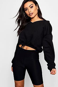 Boohoo Charlotte V Neck Hoody
