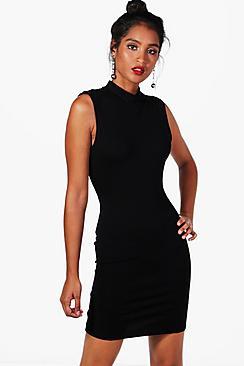Boohoo Tayla High Neck Bodycon Dress