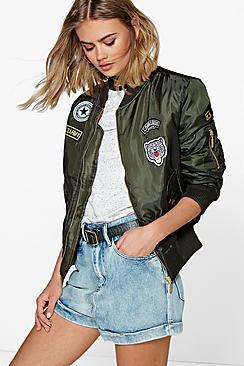 Boohoo Brooke Badge Ma1 Bomber
