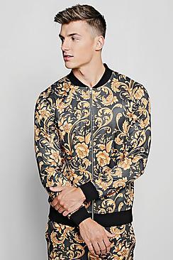 Boohoo Baroque Print Track Top