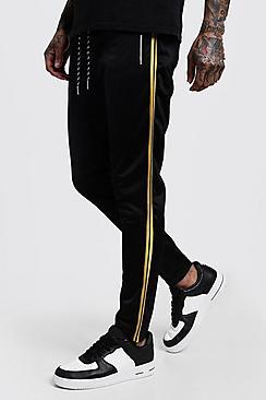 Boohoo Side Panel Tricot Joggers