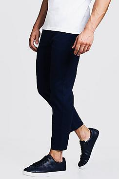 Boohoo Slim Fit Cropped Chino Trouser