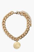 Boohoo Plus Chain Pendant Bracelet