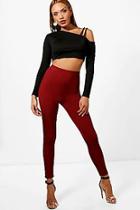 Boohoo Kelly Slinky Rib High Waist Legging