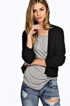 Boohoo Tia Checker Board Knit Cardigan