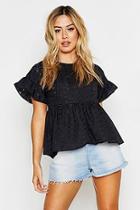 Boohoo Petite Broderie Anglaise Smock Top