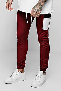 Boohoo Colour Block Tricot Joggers