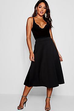 Boohoo Full Circle Midi Skirt