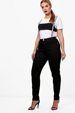 Boohoo Plus Georgia Biker Jeans