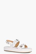 Boohoo Amber Embellished Two Part Slider Flat