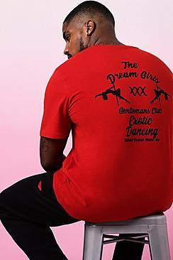 Boohoo Big And Tall Valentines Gentleman's Club T-shirt