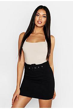 Boohoo Belted Cargo Pocket Mini Skirt