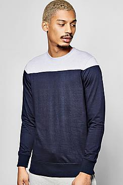 Boohoo Yoke Panelled Sweatshirt