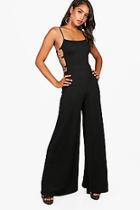 Boohoo Mia Square Neck Ring Side Jumpsuit