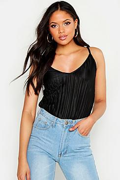 Boohoo Tall Plisse Cami