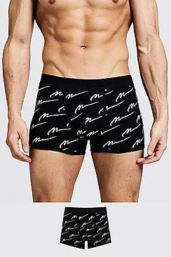 Boohoo Man Script Boxer Short