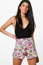 Boohoo Amelia Paisley Floral Shorts