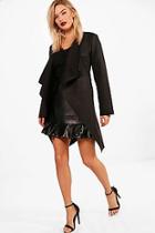 Boohoo Belted Suedette Duster