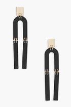 Boohoo Bella U Shape Prop Earrings