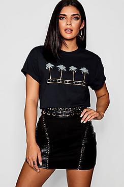 Boohoo Beverly Hill Slogan Tee