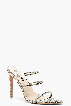 Boohoo Triple Band Mules