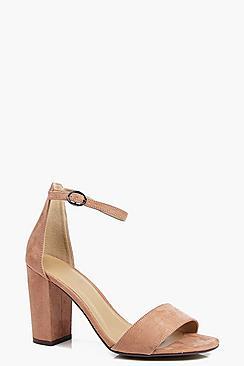 Boohoo Two Part Block Heels