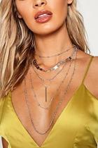 Boohoo Multi Layered Necklace