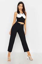 Boohoo The Tailored Slouchy Cropped Trouser