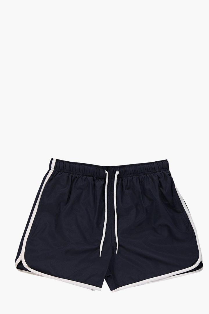 Boohoo Runner Swim Shorts Navy