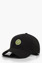 Boohoo Lime Embroidered Cap