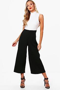 Boohoo Arabelle High Neck Culotte Jumpsuit