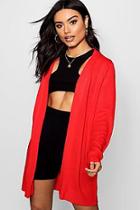 Boohoo Donna Midi Length Open Front Cardigan