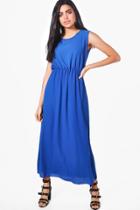 Boohoo Emma Sleeveless Maxi Dress Cobalt