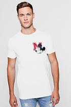 Boohoo Disney Mickey Emblem Crew Neck T-shirt