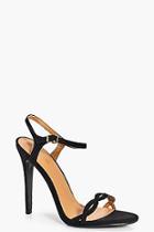 Boohoo Georgina Twist Strap Two Part Heel