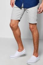 Boohoo Smart Super Skinny Textured Shorts Grey